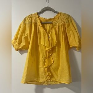 Beautiful bright yellow blouse